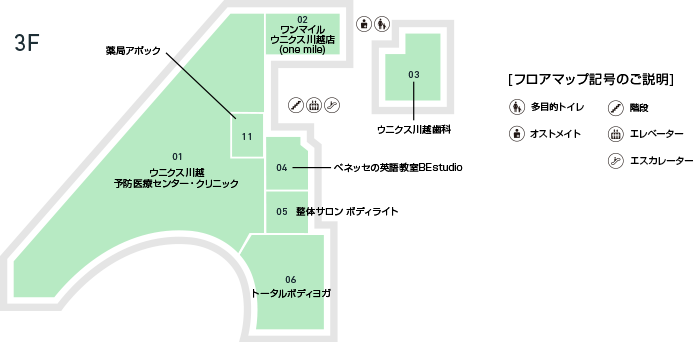3Fフロアマップ