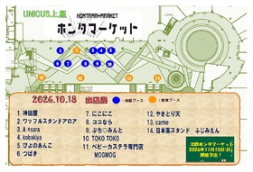 10/18(日)★ホンタマーケット 出店配置図